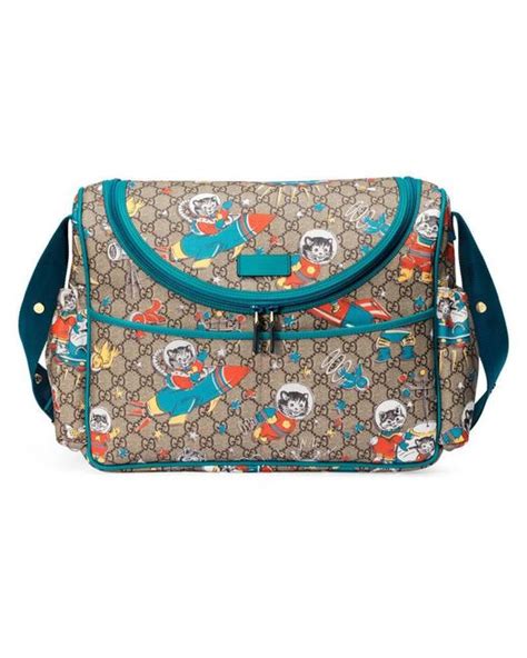 cats in space gucci diaper bag